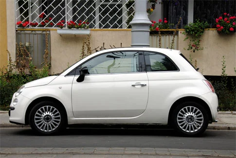 fiat 500 weißer Fiat 500 – Beispiel für Gebrauchtwagenankauf Weilheim i.OB